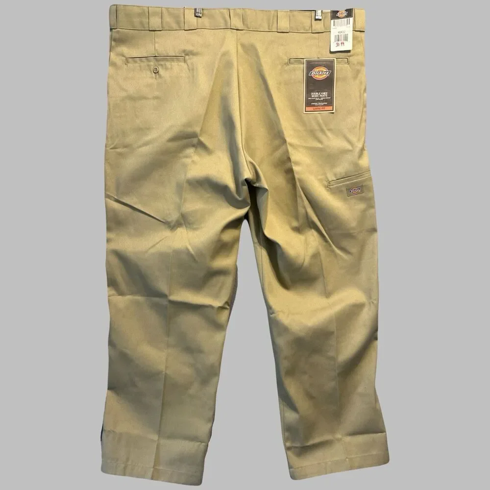 NWT Dickies Double Knee Work Pants‎ Loose Fit Mens Big & Tall Size 48x32 Khaki